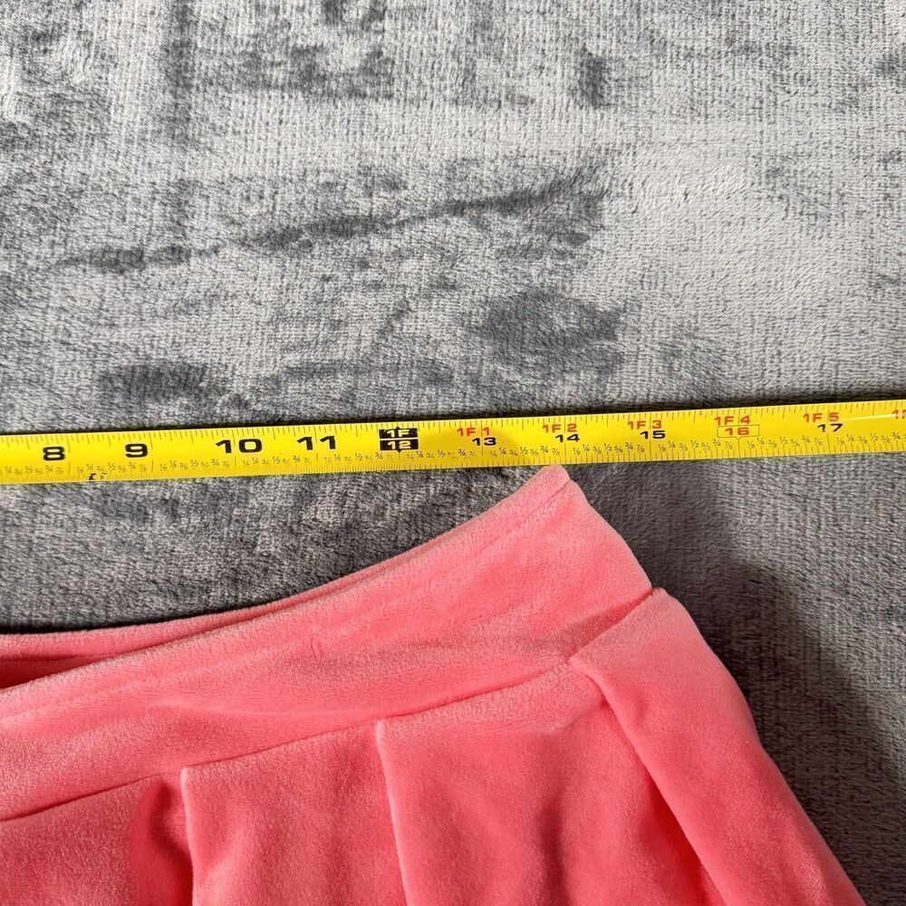 Akira Fashion Sz M Icon Pleated Micro Mini Skirt Velvet Flirty Low Rise Stretch - Picture 11 of 12
